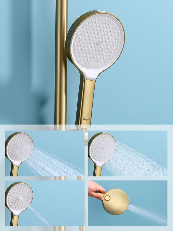 Душевая система Raglo сатин золото R07.24.03