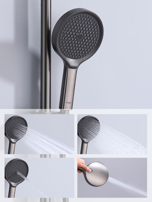 Душевая система Raglo графит R07.24.09