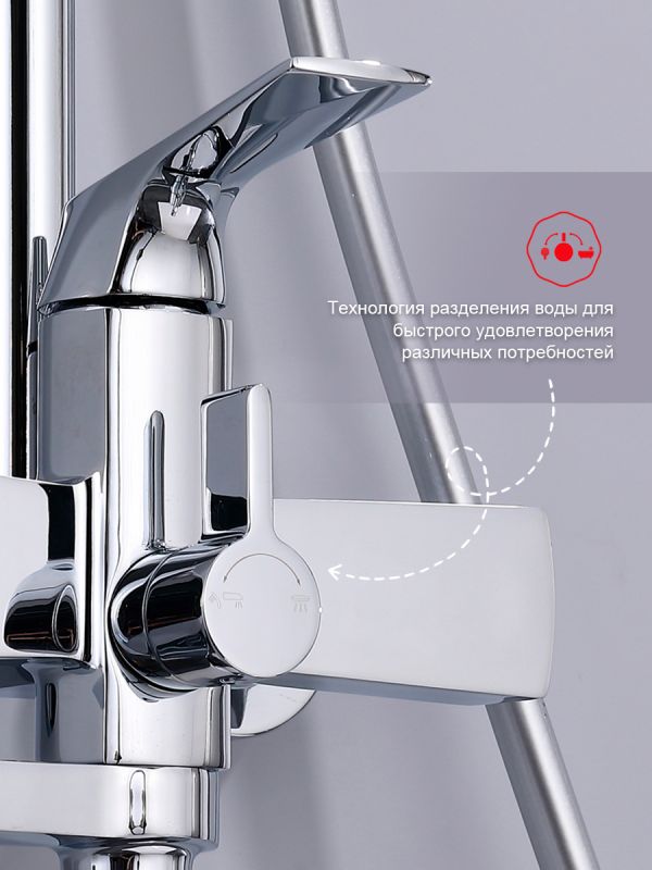 Душевая система Raglo хром R07.24