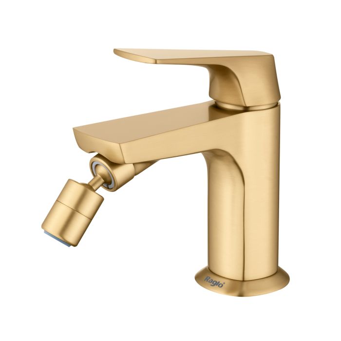 Смеситель для биде Raglo золотой сатин R07.50.03
