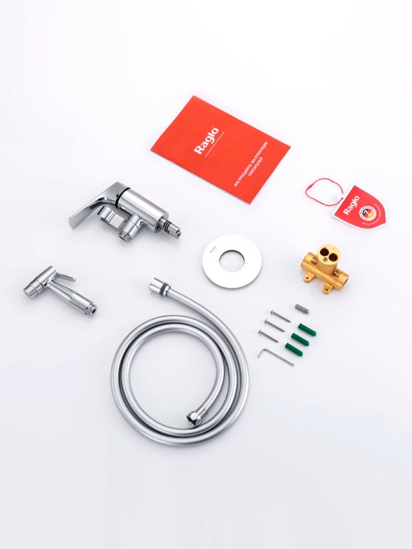 Смеситель с гигиеническим душем Raglo хром R07.52