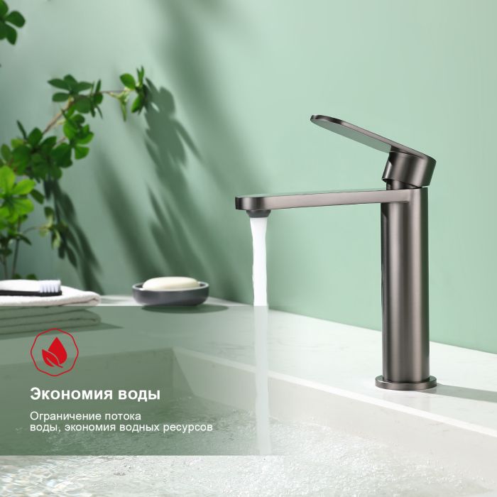 Смеситель для раковины Raglo оружейная сталь R10.10.09