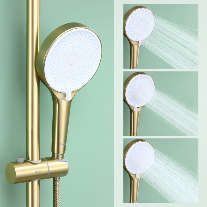 Душевая система Raglo золотой сатин R10.24.03