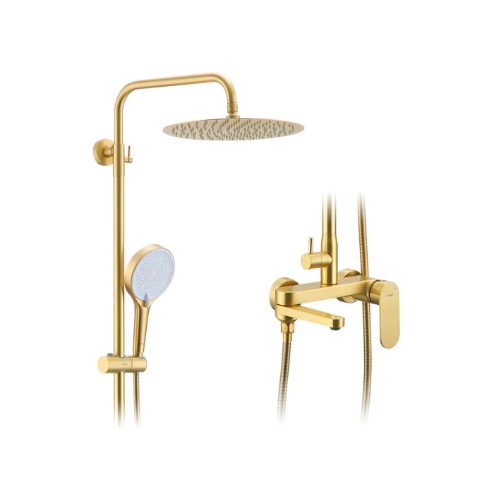 Душевая система Raglo золотой сатин R10.24.03