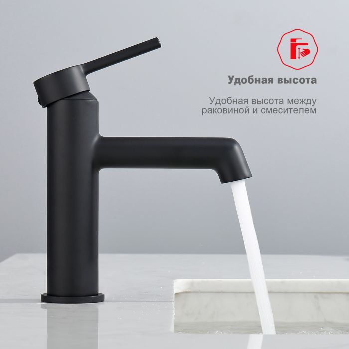Смеситель для раковины Raglo черный R20.10.06