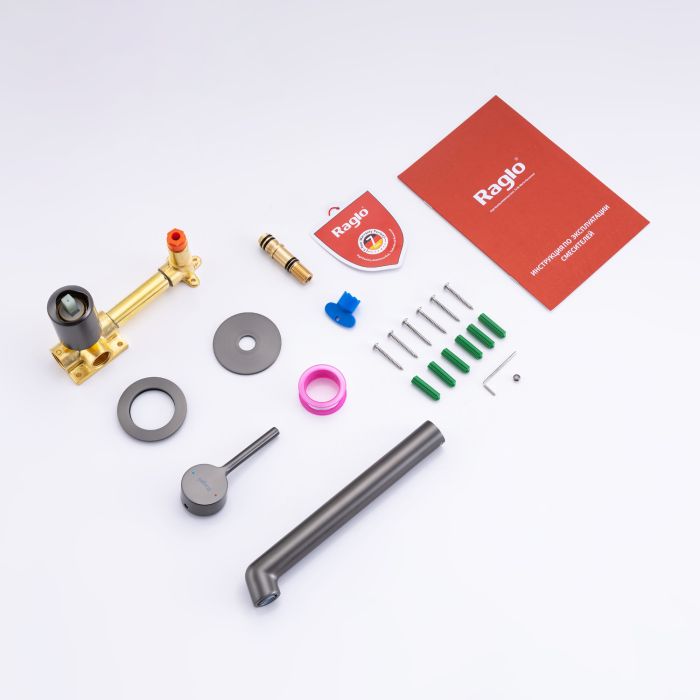 Встраиваемый смеситель для раковины Raglo графит R20.11.09