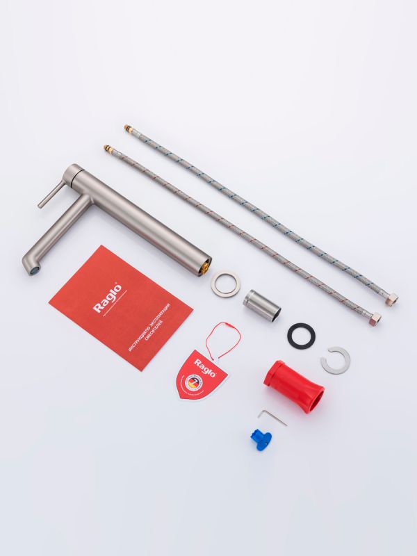 Смеситель для раковины высокий Raglo сатин R20.15.05