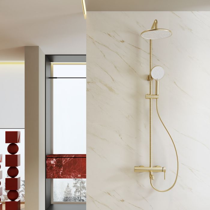 Душевая система Raglo сатин золото R20.24.03