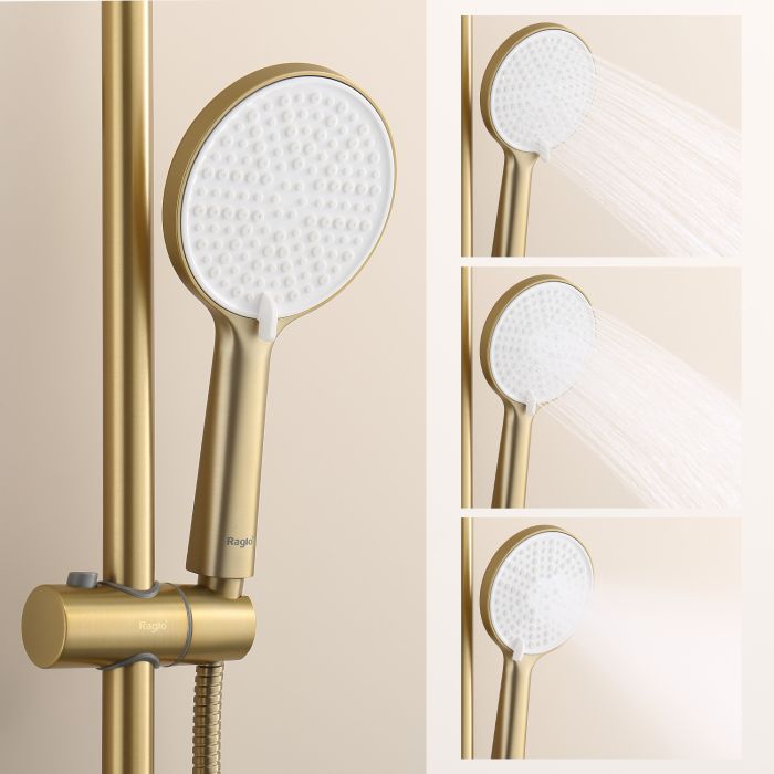 Душевая система Raglo сатин золото R20.24.03