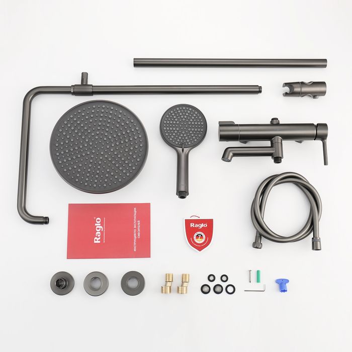 Душевая система Raglo графит R20.24.09