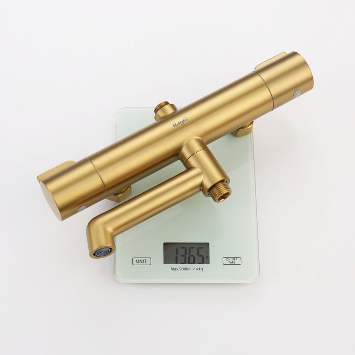 Душевая система с термостатом Raglo сатин золото R20.26.03