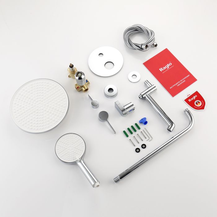 Встраиваемый смеситель для ванны с 3-функциями Raglo хром R20.27