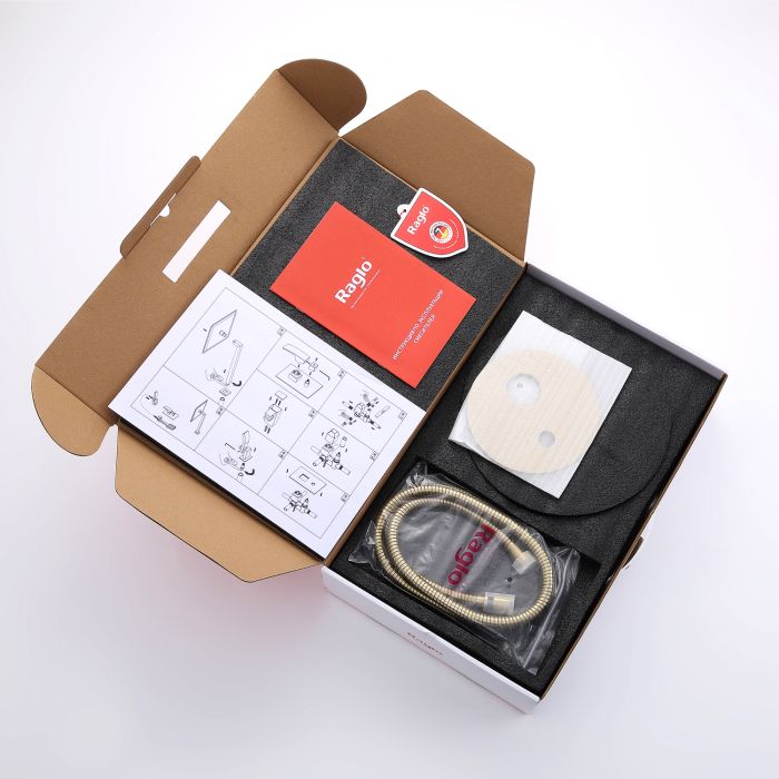 Встраиваемый смеситель для ванны с 3-функциями Raglo сатин золотой R20.27.03