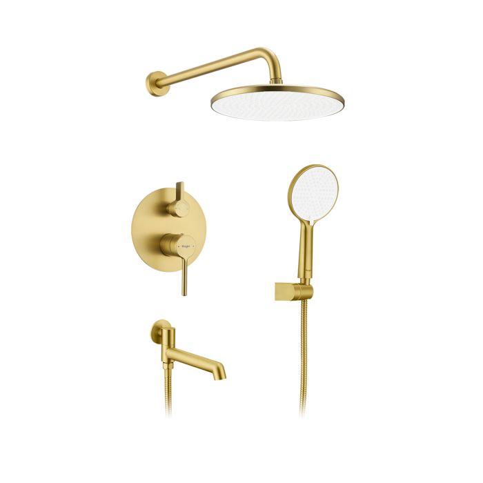 Встраиваемый смеситель для ванны с 3-функциями Raglo сатин золотой R20.27.03