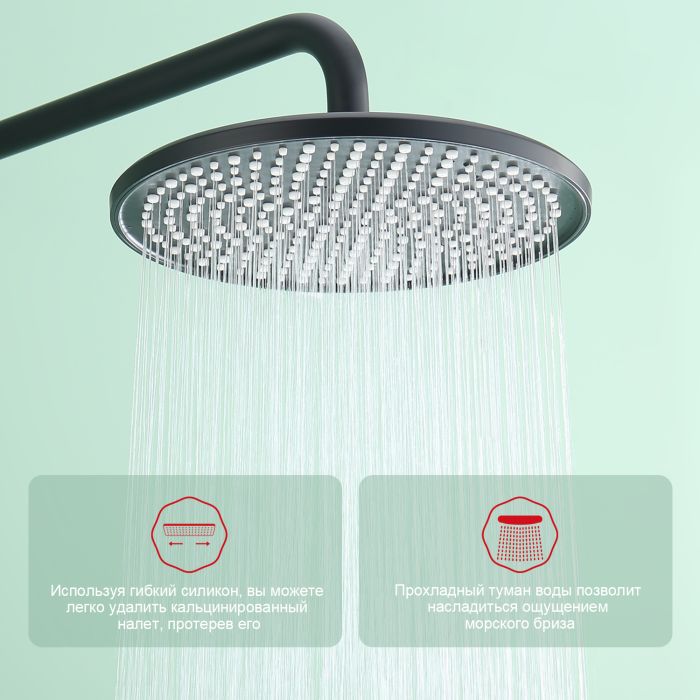 Встраиваемый смеситель для ванны с 3-функциями Raglo черный R20.27.06