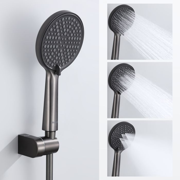 Встраиваемый смеситель для ванны с 3-функциями Raglo оружейная сталь R20.27.09