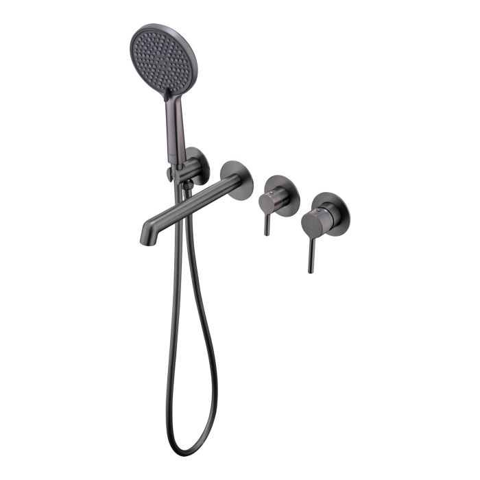 Смеситель для ванны встраиваемый Raglo оружейная сталь R20.32.09