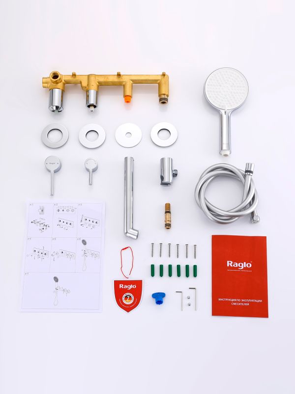 Встраиваемый смеситель для ванны Raglo хром R20.32