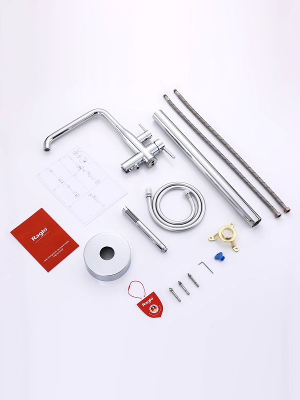 Смеситель для ванны напольный Raglo хром R20.33