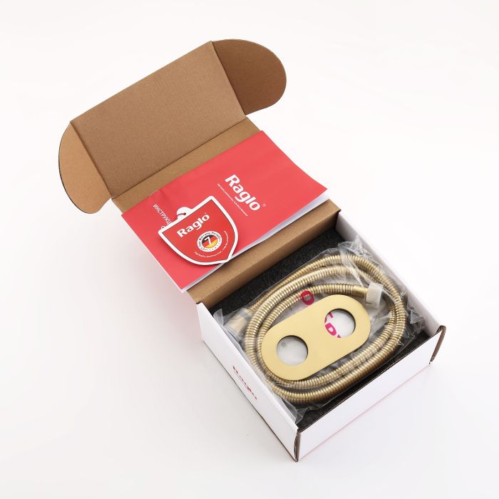 Смеситель с гигиеническим душем встраиваемый Raglo сатин золото R20.52.03