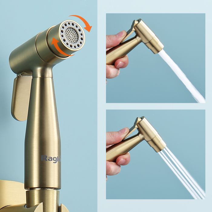 Смеситель с гигиеническим душем встраиваемый Raglo сатин золото R20.52.03