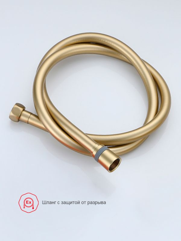 Смеситель с гигиеническим душем Raglo золотой сатин R20.54.03