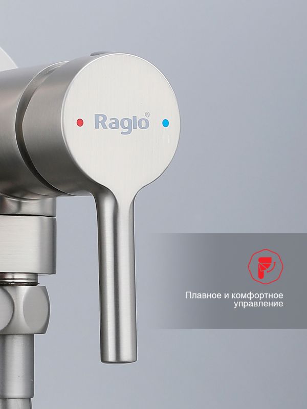 Смеситель с гигиеническим душем Raglo сатин R20.54.05