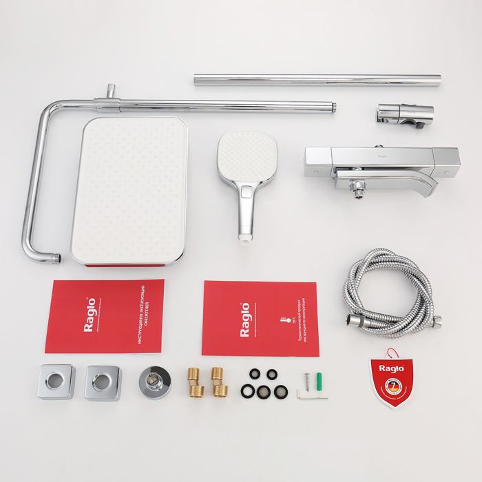 Душевая система с термостатом Raglo хром R22.26