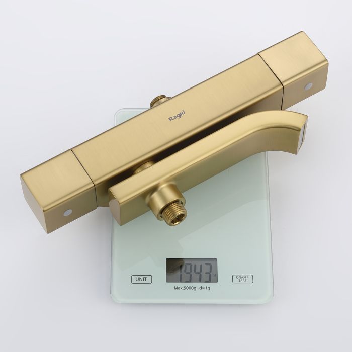 Душевая система с термостатом Raglo сатин золото R22.26.03
