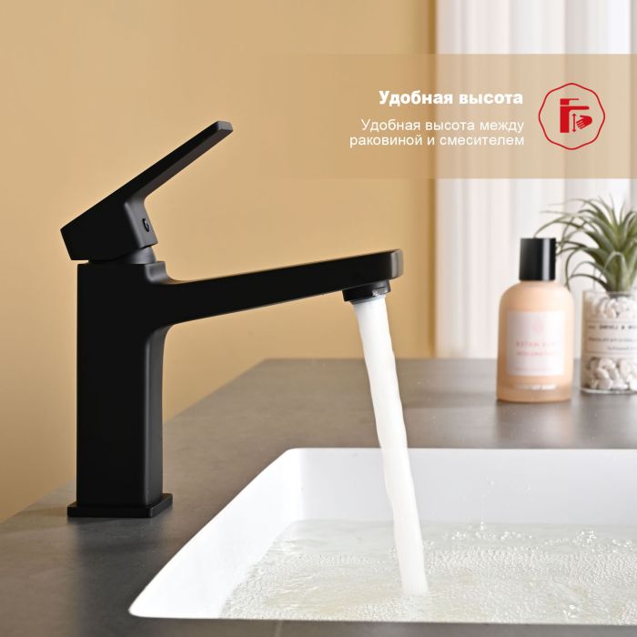 Смеситель для раковины Raglo черный R30.10.06