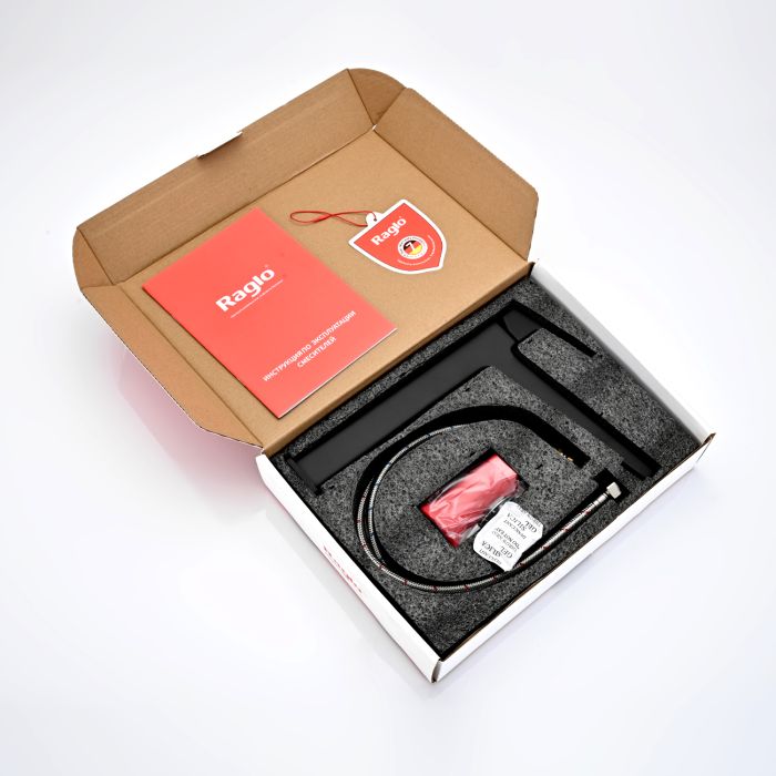 Смеситель для раковины высокий Raglo черный R30.15.06