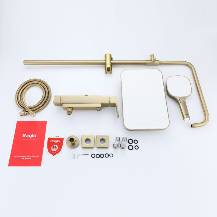 Душевая система Raglo сатин золото R30.24.03