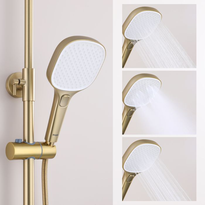 Душевая система Raglo сатин золото R30.24.03