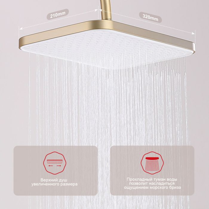 Душевая система Raglo сатин золото R30.24.03