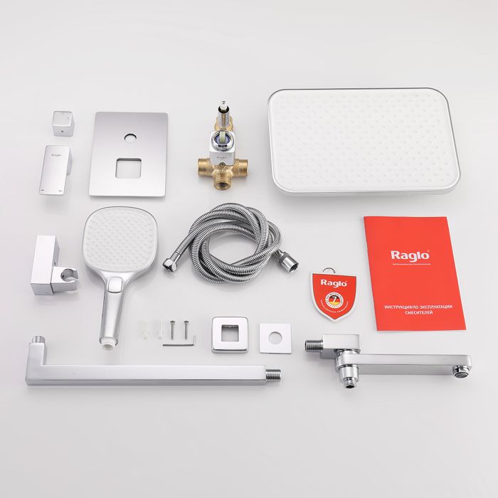 Встраиваемый смеситель для ванны с 3-функциями Raglo хром R30.27