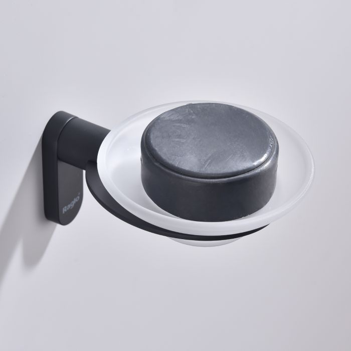 Держатель + Мыльница Raglo черный R300.02.06