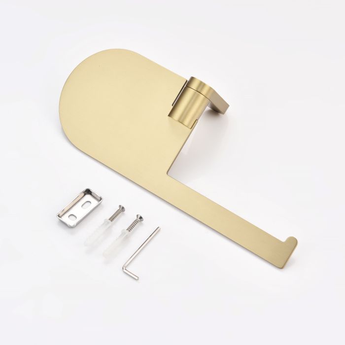 Бумагодержатель с полочкой для телефона Raglo сатин золото R300.03.03