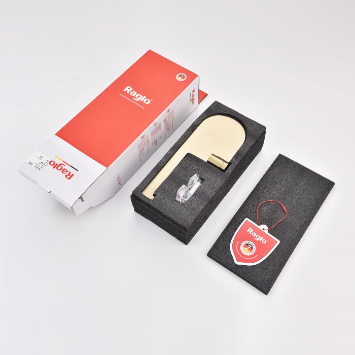 Бумагодержатель с полочкой для телефона Raglo сатин золото R300.03.03