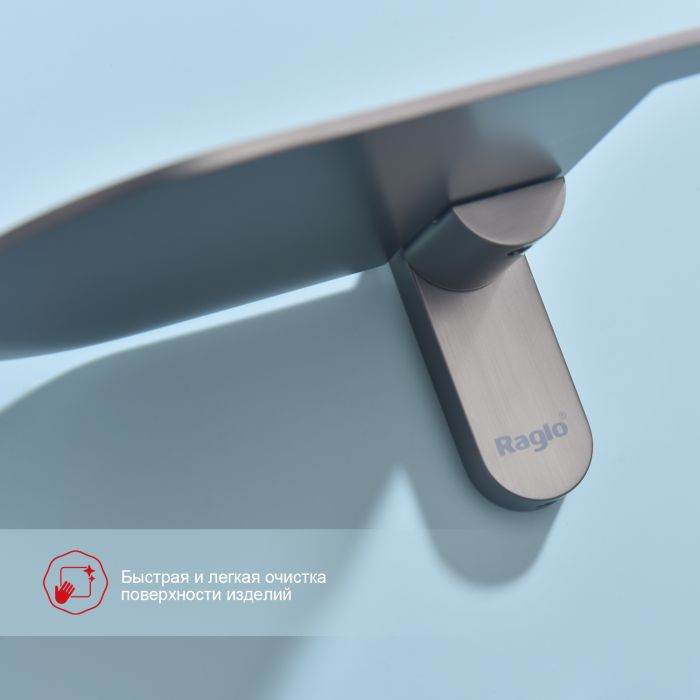 Бумагодержатель с полочкой для телефона Raglo графит R300.03.09