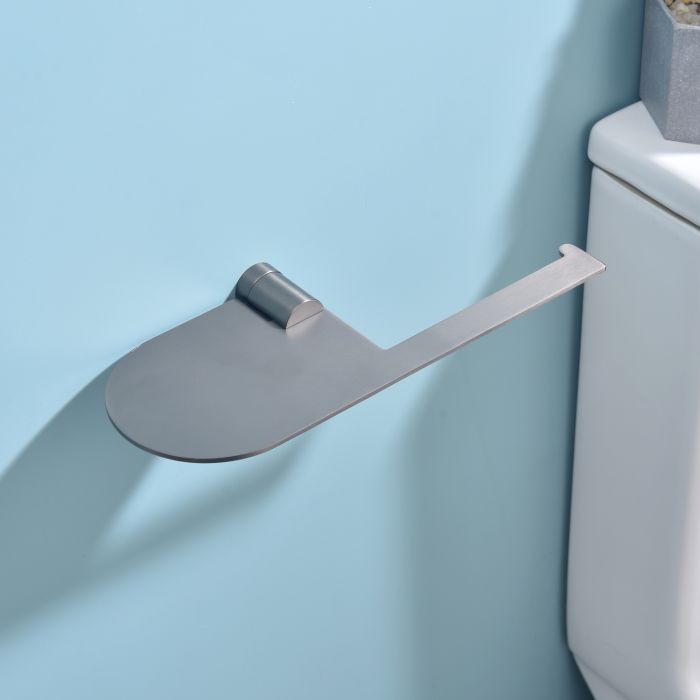 Бумагодержатель с полочкой для телефона Raglo графит R300.03.09