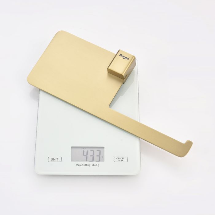 Бумагодержатель с полочкой для телефона Raglo сатин золото R301.03.03