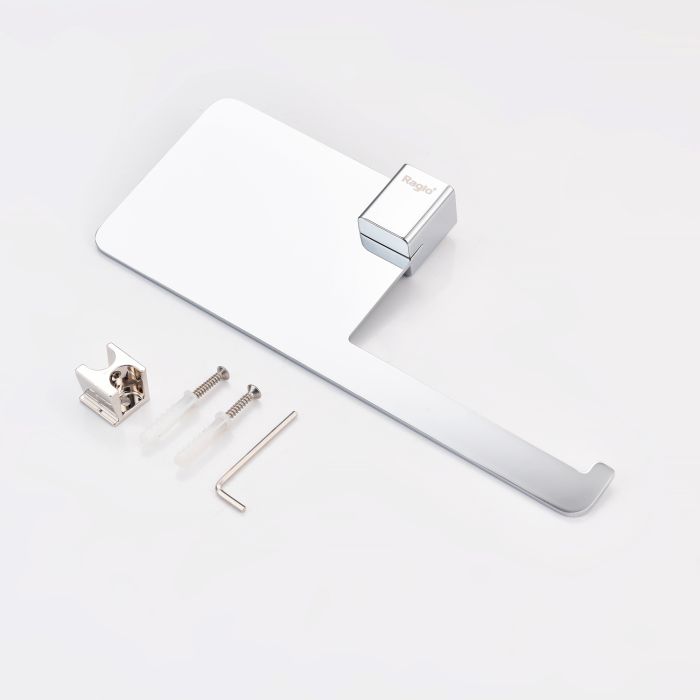 Бумагодержатель с полочкой для телефона Raglo хром R301.03