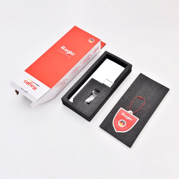 Бумагодержатель с полочкой для телефона Raglo хром R301.03