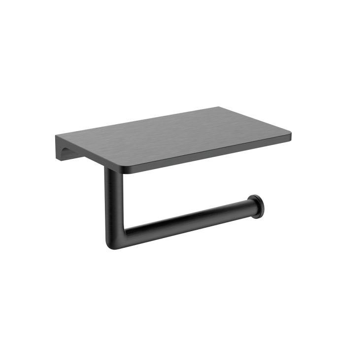 Бумагодержатель с полкой Raglo оружейная сталь R320.03.09