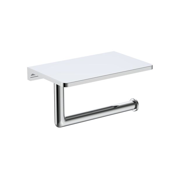 Бумагодержатель с полкой Raglo хром R320.03