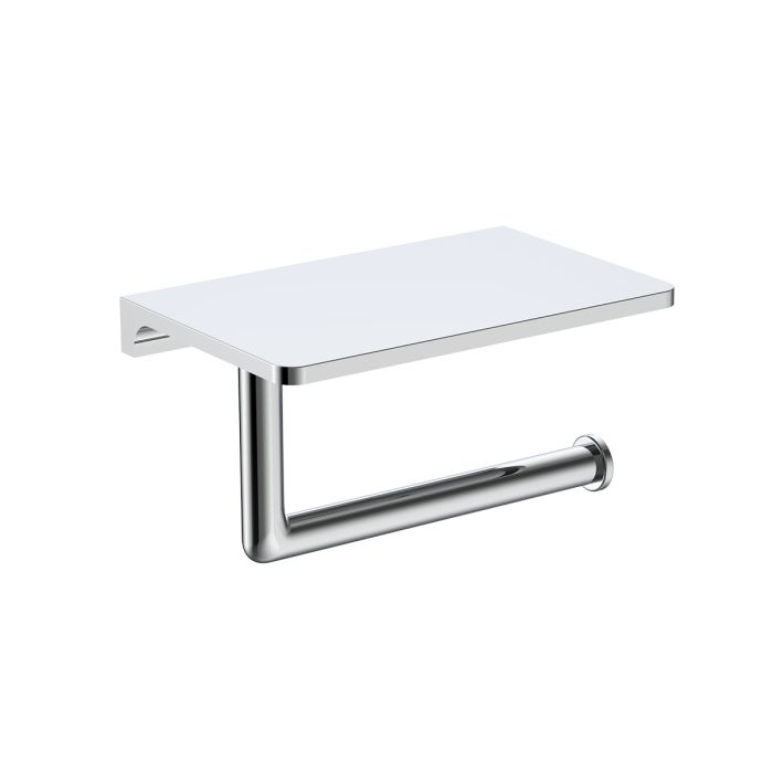 Бумагодержатель с полкой Raglo хром R320.03