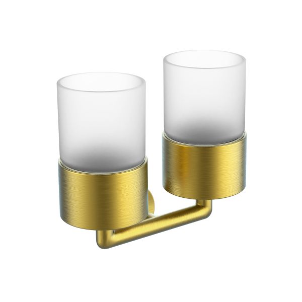 Держатель + 2 Стакана Raglo сатин золотой R320.08.03