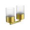 Держатель + 2 Стакана Raglo сатин золотой R320.08.03