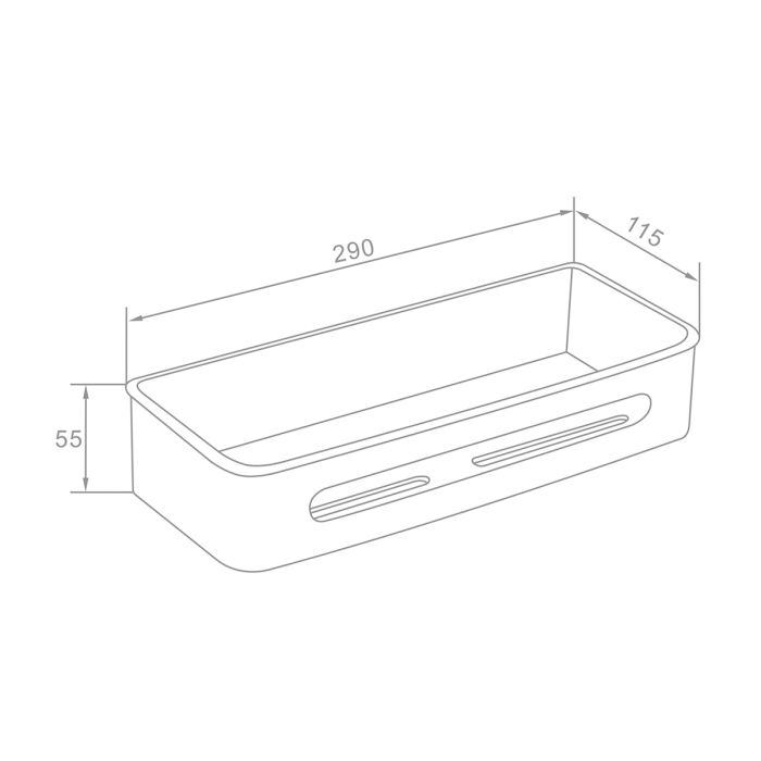 Полка для ванной комнаты  Raglo хром R340.02
