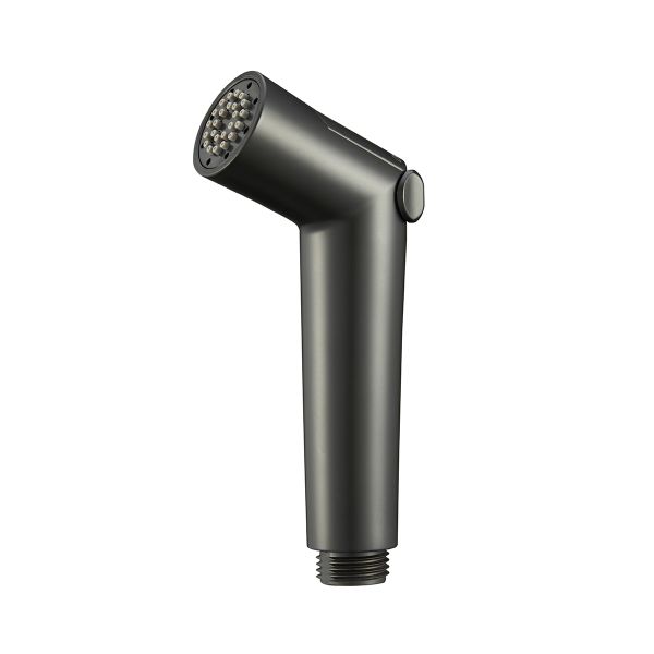 Гигиеническая лейка с клавишей регулировки воды Splenka черный S460.01.06